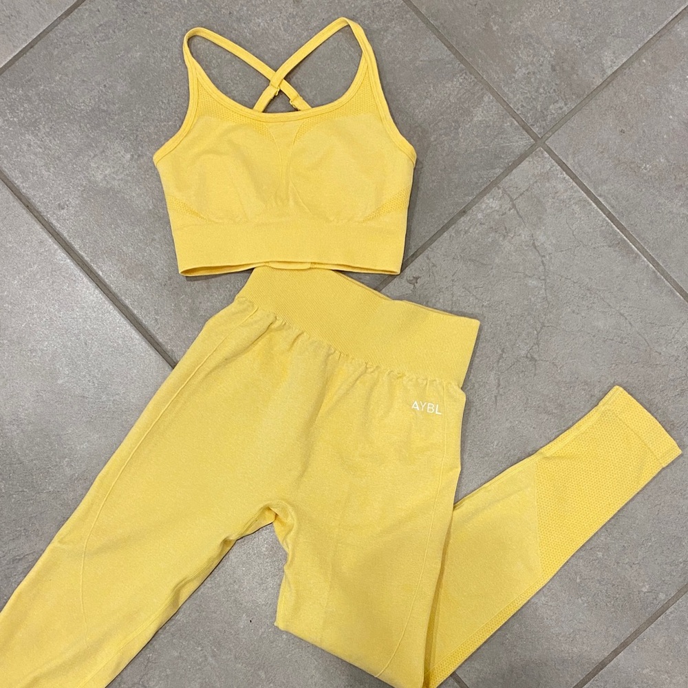 AYBL Vibrant Yellow Activewear Set